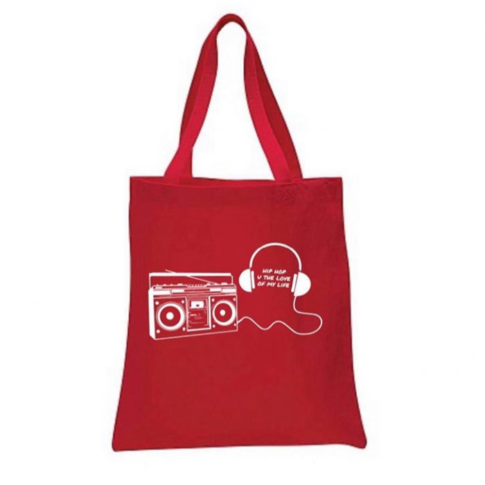 BOOMBOX/HEADPHONES HipHop U The Love of my Life (Double-sided) TOTE