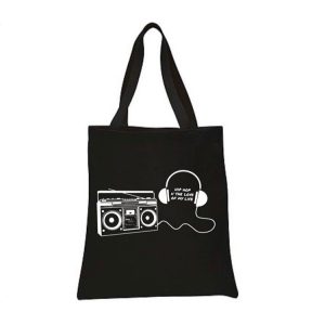 BOOMBOX/HEADPHONES HipHop U The Love of my Life (Double-sided) TOTE